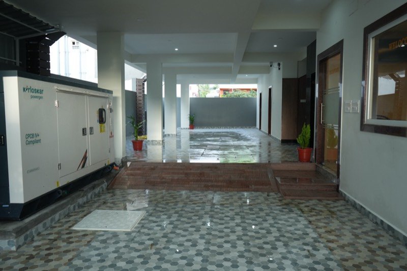 Covered parking and standby generator at SRK Clasic