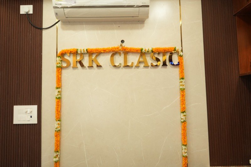 SRK Clasic signage on the lobby wall
