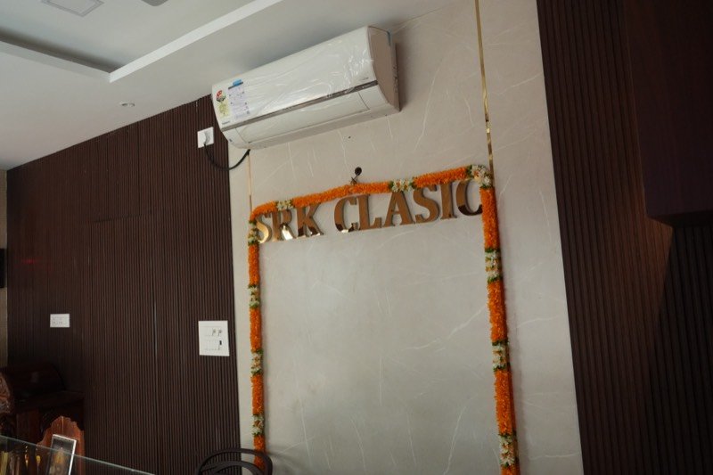 SRK Clasic lobby signage and air conditioning